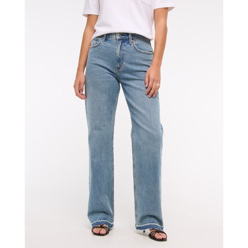 Abercrombie & Fitch Curve Love High Rise 90s Relaxed Jean